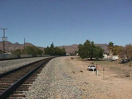 Approaching Amtrak train.